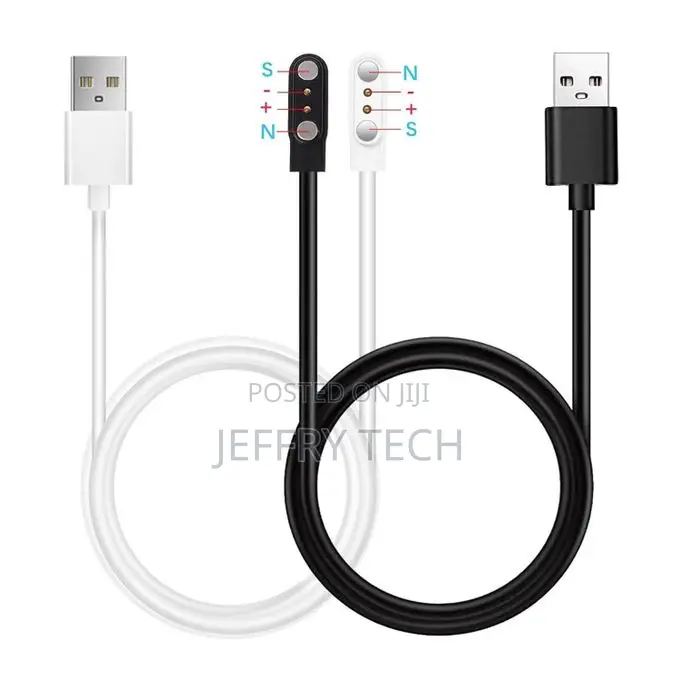 Smart Watch Charger 2 Pin Magnetic Charging Cable Cord, 2 Pins Magneti