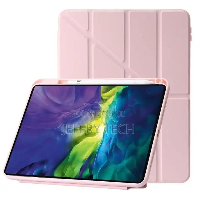 Foldable Clear Back Case for iPad Air 11 M3 (2025) – Pencil Holder, Tr