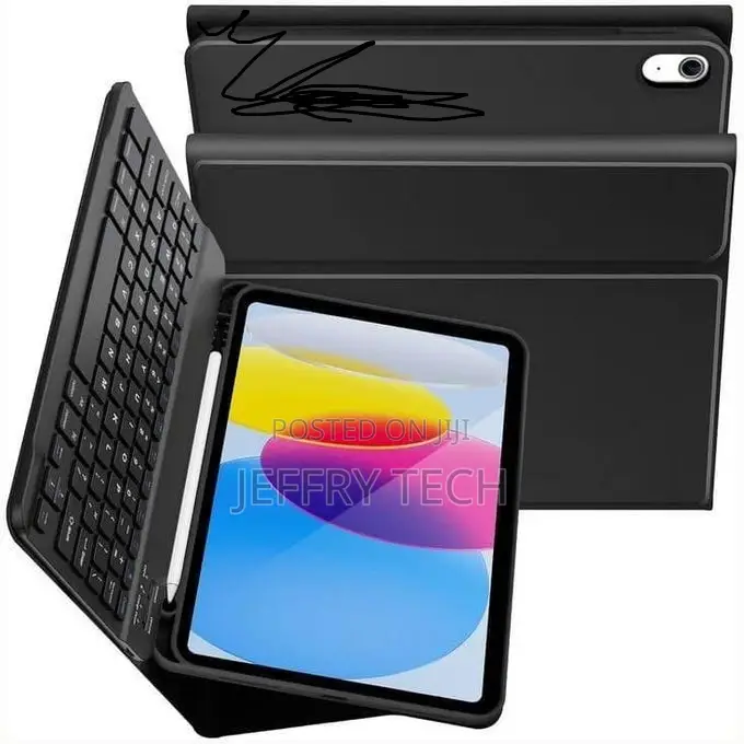 iPad A16 Keyboard Case With Apple Pen Holder.