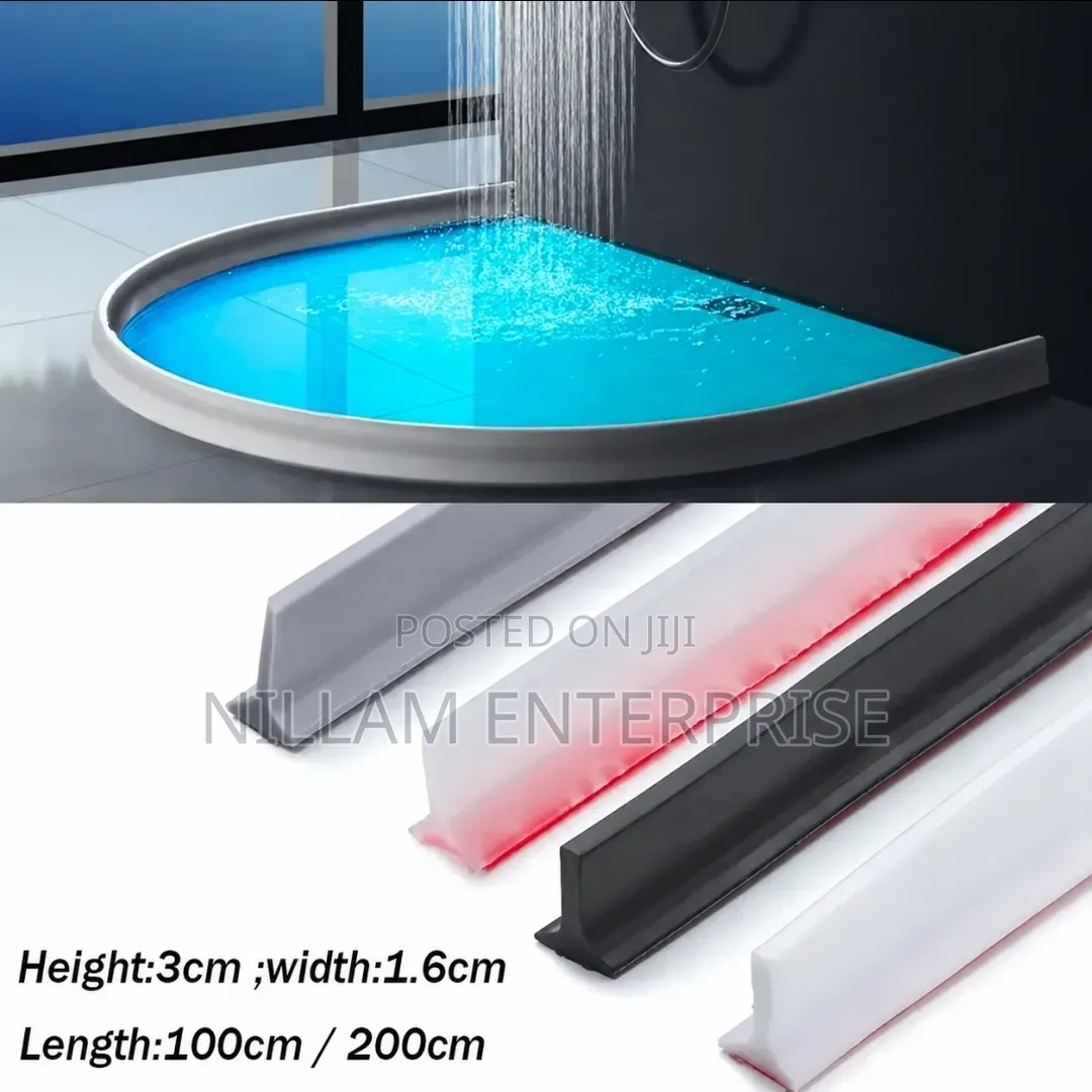 Silicone Water Stopper Strip /Self-Adhesive Shower Water Barrier