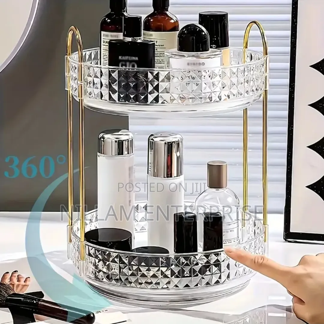 *360° Rotating Makeup Storage Rack