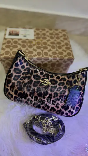 Leopard Print Shoulder Bag With Adjustable Strap