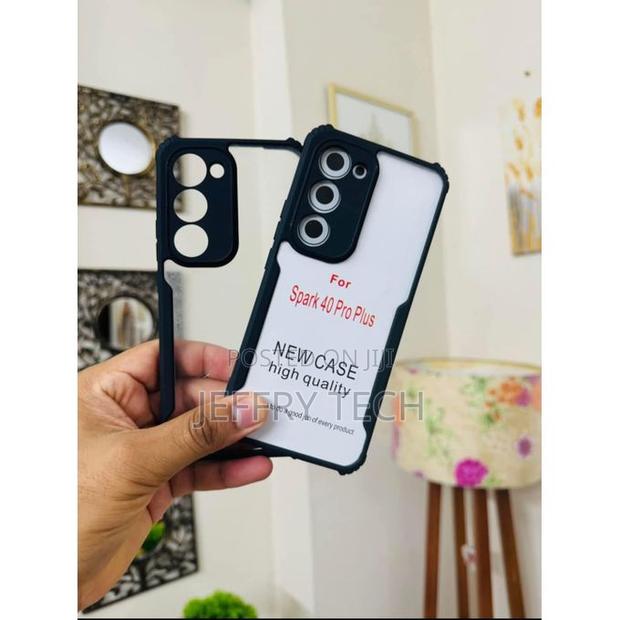 Tecno Spark 40 Pro Plus (+) Transparent, Clear and Colorless With Bla - thumbnail 2