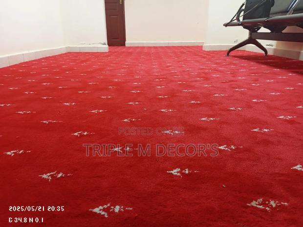 Executive Style | Luxury Red Dotted Office Carpet