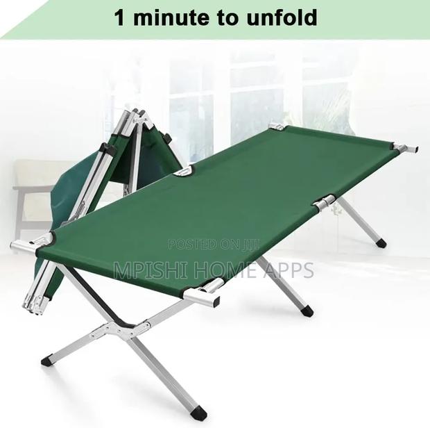 Foldable Camping Bed Green - thumbnail 2