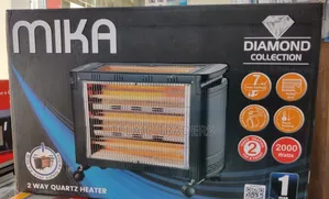 Mika Mh302 - 2 Way Quartz Heater, 2000w - Grey