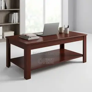 Coffee Table; Mahogany Executive Coffee Table
