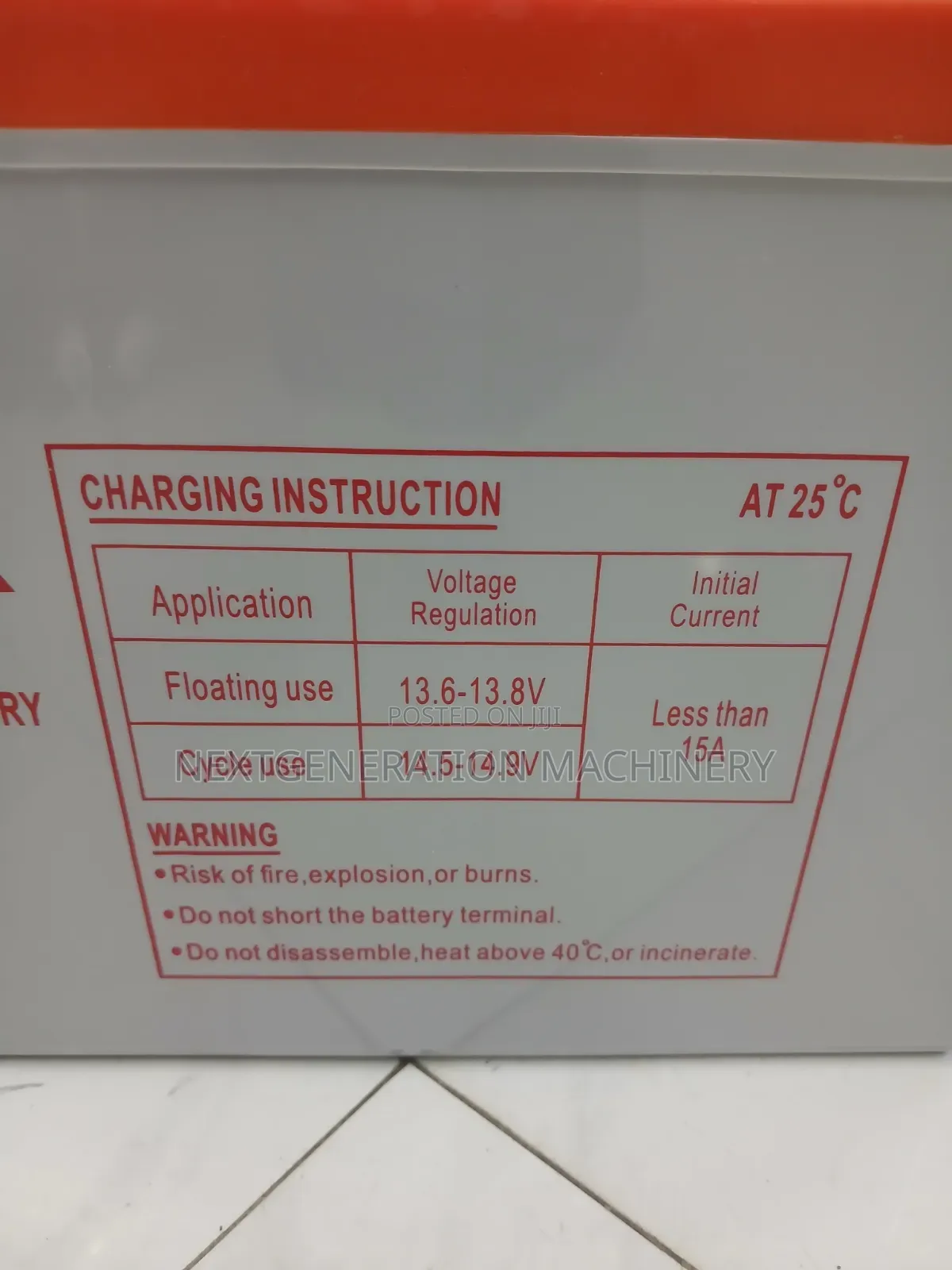Sunnypex 12v 80ah Battery