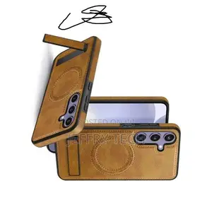 Samsung Galaxy S25 Plus Pu Leather Magnetic Adsorption Wireless Charg