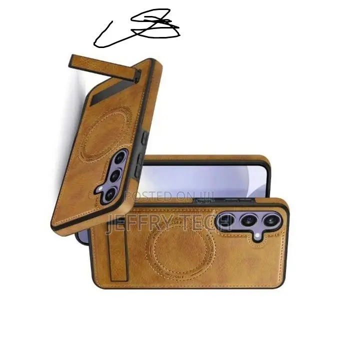 Samsung Galaxy S25 Plus Pu Leather Magnetic Adsorption Wireless Charg