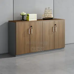 Office Cabinet; 4 Door Wooden Office Credenza Cabinet