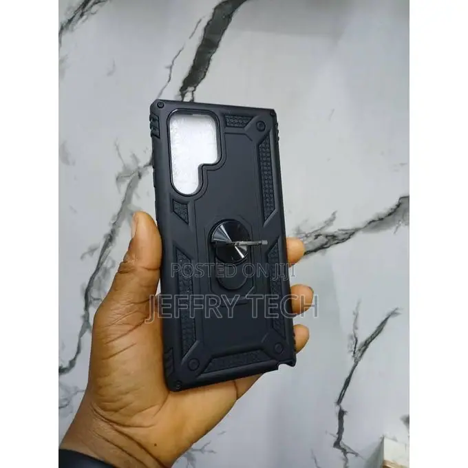 Samsung Galaxy S23 Ultra Rugged Amor Case With Magnetic Kickstand
