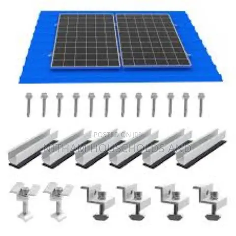 Solar Panel Aluminum Roof Mounting Set for 2 Panels