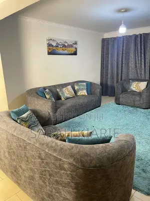 7 Seater Grey Curved Couch