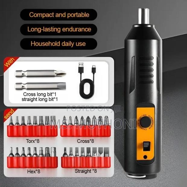 Cordless Electric Screwdriver Set - thumbnail 2