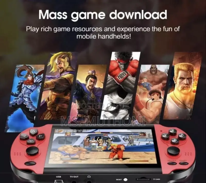 Generic X7 Plus Handheld Game Console Featuring a 5.1-Inch Hd Screen