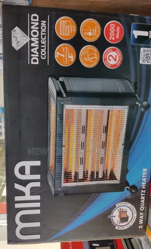 Mika Mh302 - 2 Way Quartz Heater, 2000w - Grey