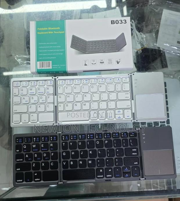 Three-Fold* Foldable Keyboard With Mouse Touchpad