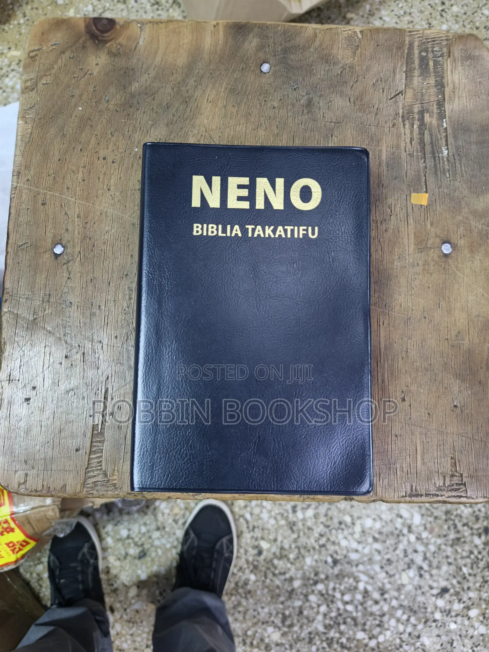 Neno Biblia Takatifu(Small)– Black Leather Cover