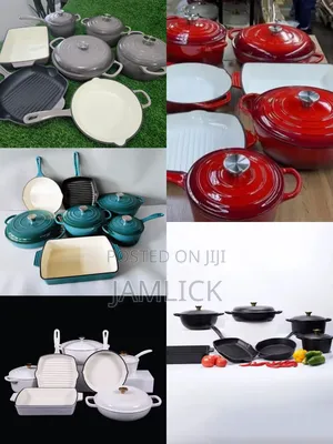 Premium 11-Piece Enamel Cast Iron Cookware Set - Cr