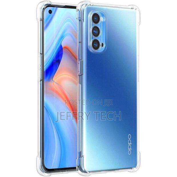 For Reno 4 Flexible Clear Transparent Soft Tpu Back Case Cover
