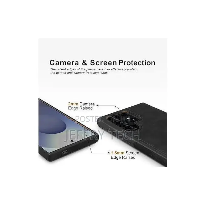 Retro Leather Back Cover for Samsung Galaxy S26-Black