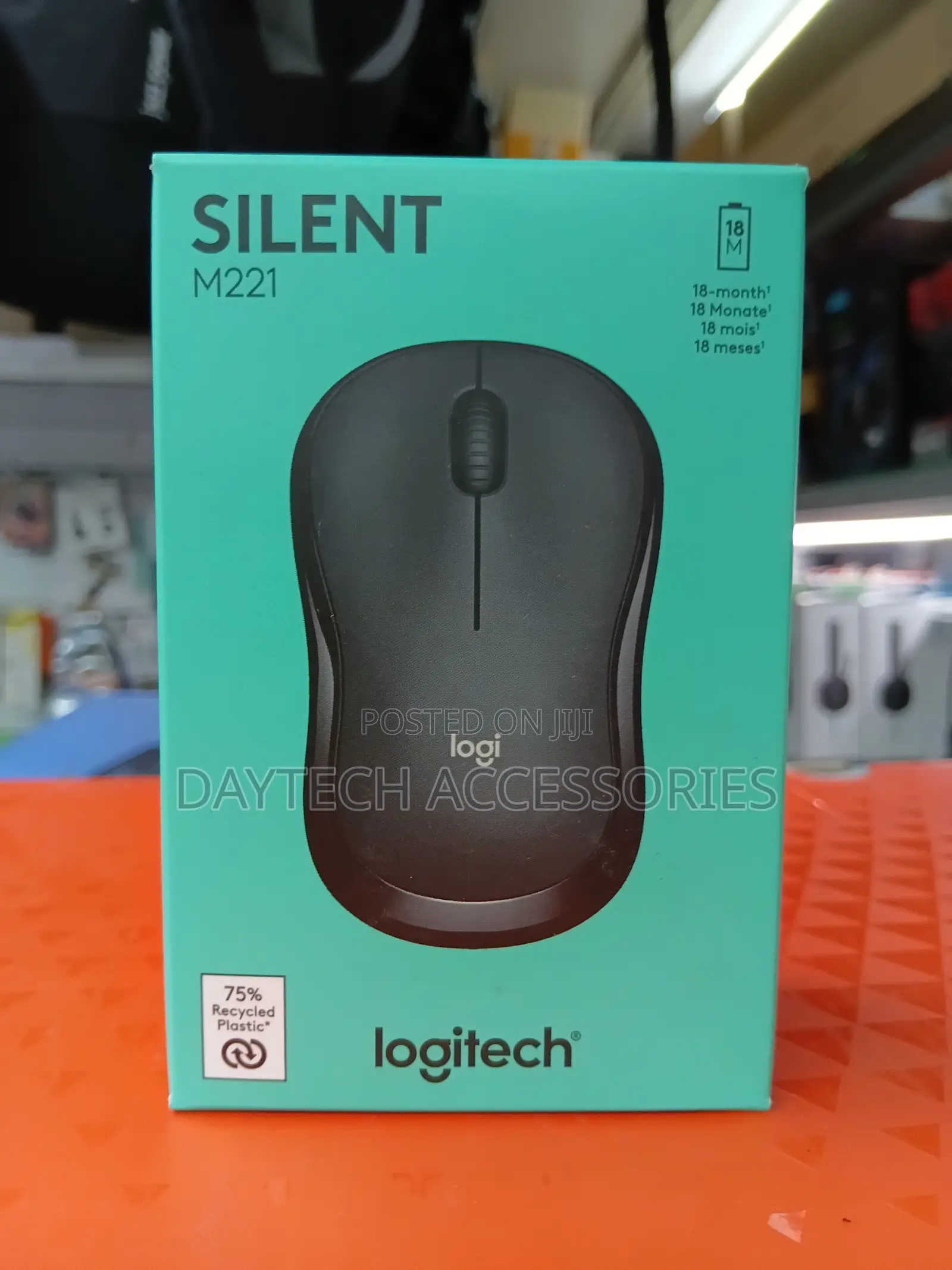 Logitech M221 Silent Wireless Mouse - Charcoal
