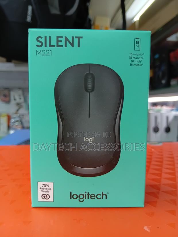 Logitech M221 Silent Wireless Mouse - Charcoal