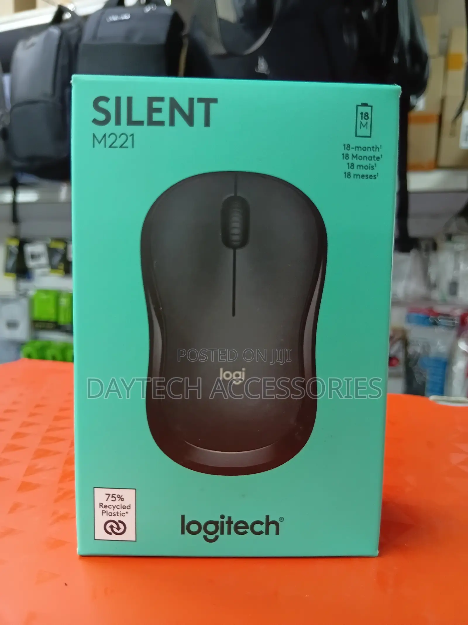 Logitech M221 Silent Wireless Mouse - Charcoal