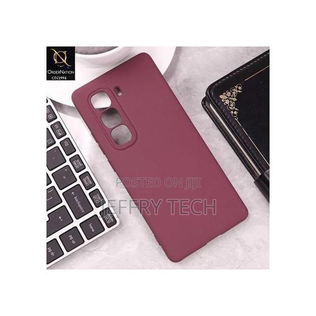 Cover Infinix Hot 50 Pro + (Plus) Liquid Silicone Phone Case-Maroon