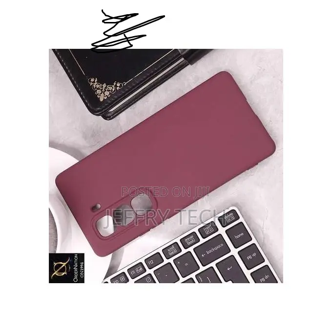 Cover Infinix Hot 50 Pro + (Plus) Liquid Silicone Phone Case-Maroon