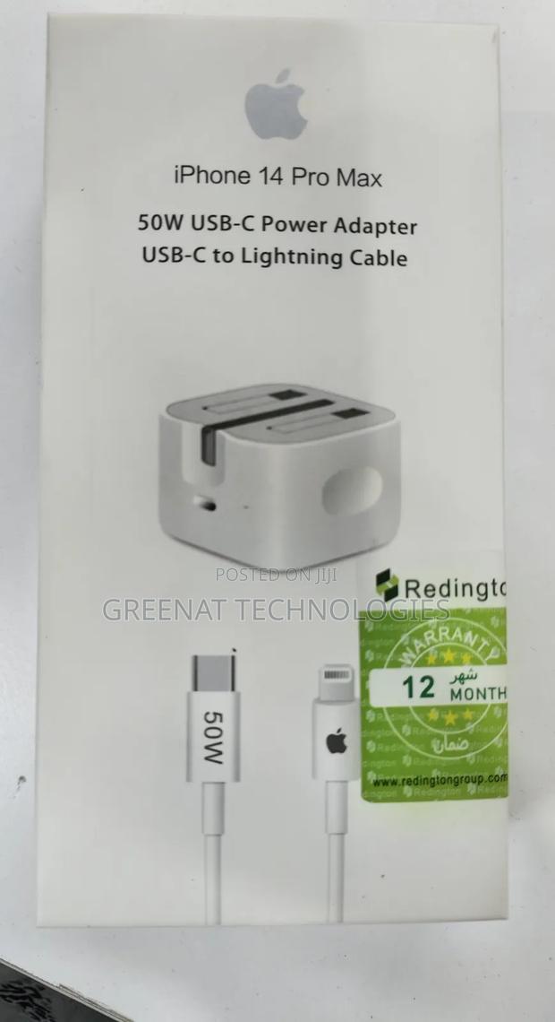 iPhone 14 Pro Max 50w Usb-C Power Adapter Usb-C to Lightning Cable