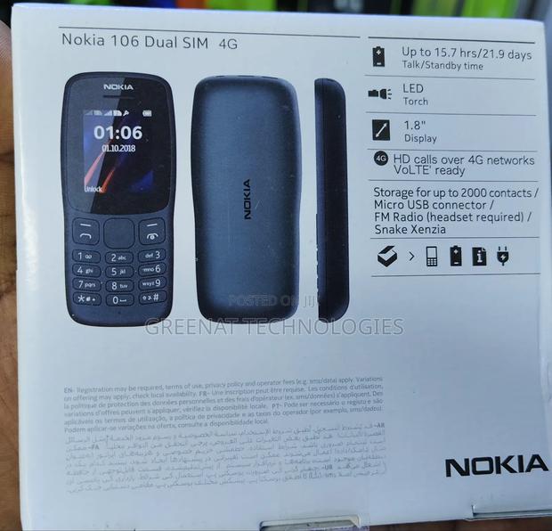 New Nokia 106 Black - thumbnail 2