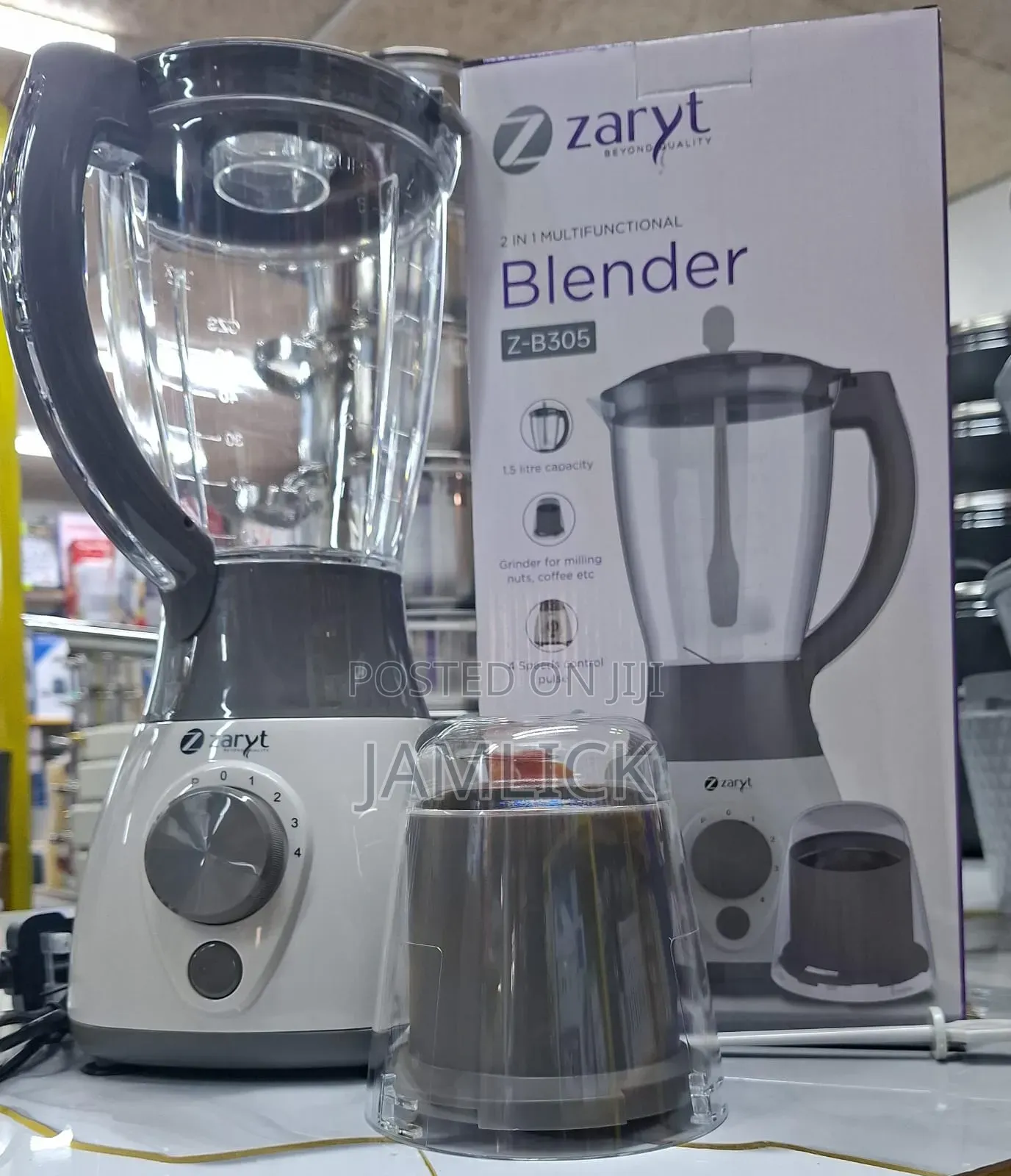 Zaryt 2-in-1 1.5l High-Speed Blender – 400w –Pt
