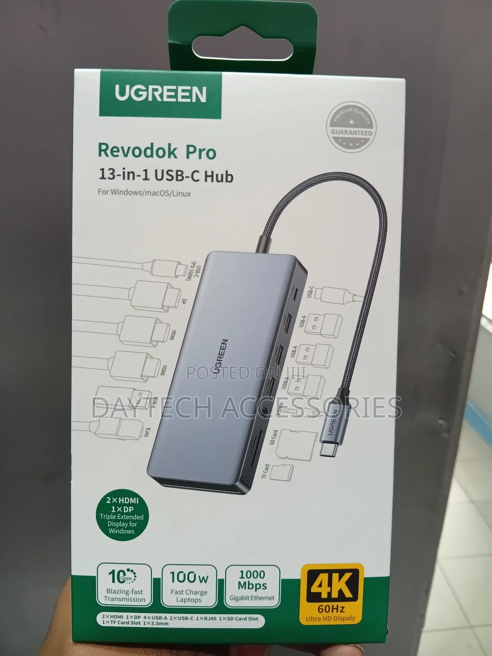 This Is a Ugreen Revodok Pro 13-in-1 Usb-C Hub (Model 15978)