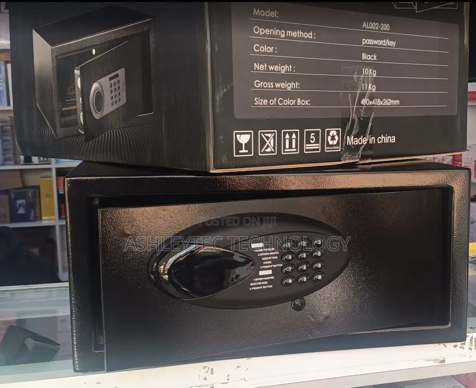 Digital Security Safe Box Keypad Password Lock With Manual Overrid Key
