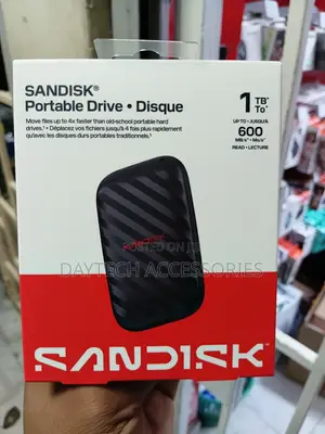 Sandisk Portable SSD (Model Sdssde10) With 1tb of Storage Capacity.