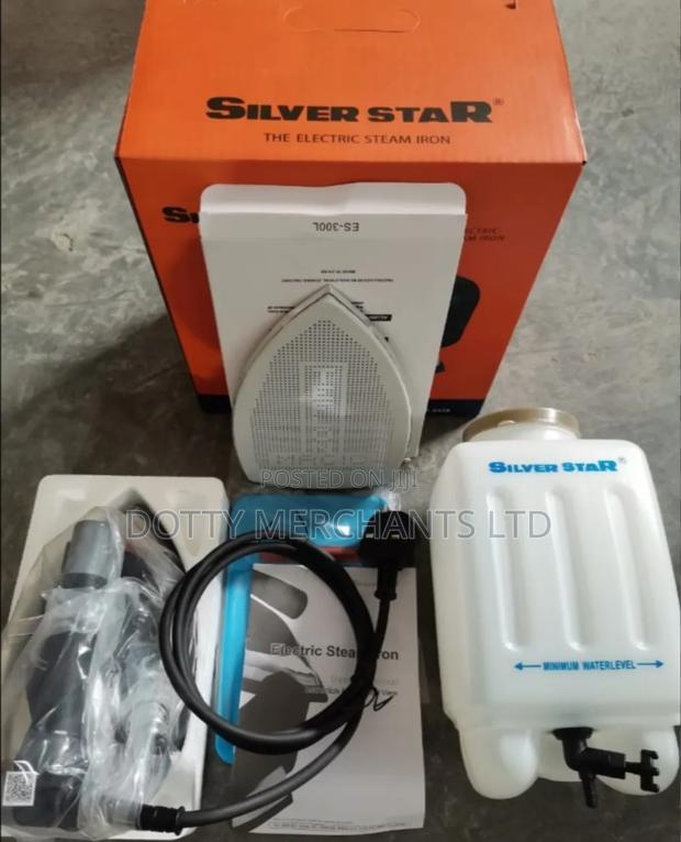 Super Steam Iron Box Silver Star - thumbnail 2