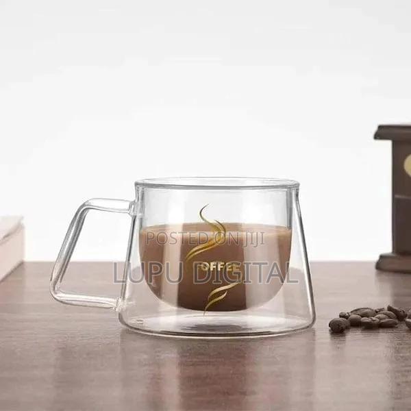Coffee Labelled 180ml Double Wall Crystal Clear Acrylic Cup - thumbnail 2