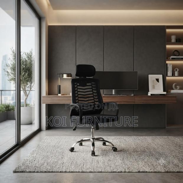 Office Chairs; High Backrest Style Office Seat With Headrest - thumbnail 2