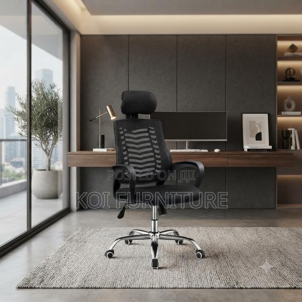 Office Chairs; High Backrest Style Office Seat With Headrest - thumbnail 5
