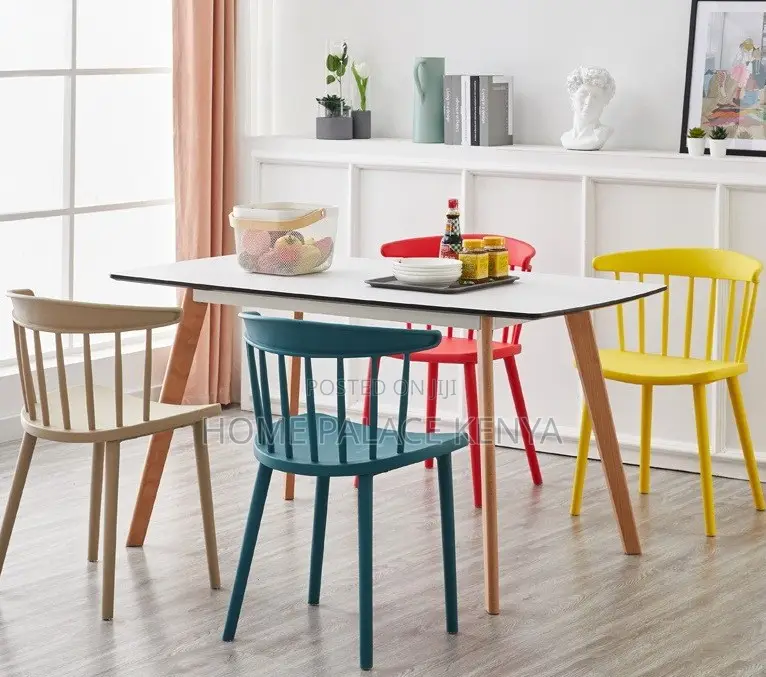 Dining Chair: Vertical Back Molded Summer Chairs
