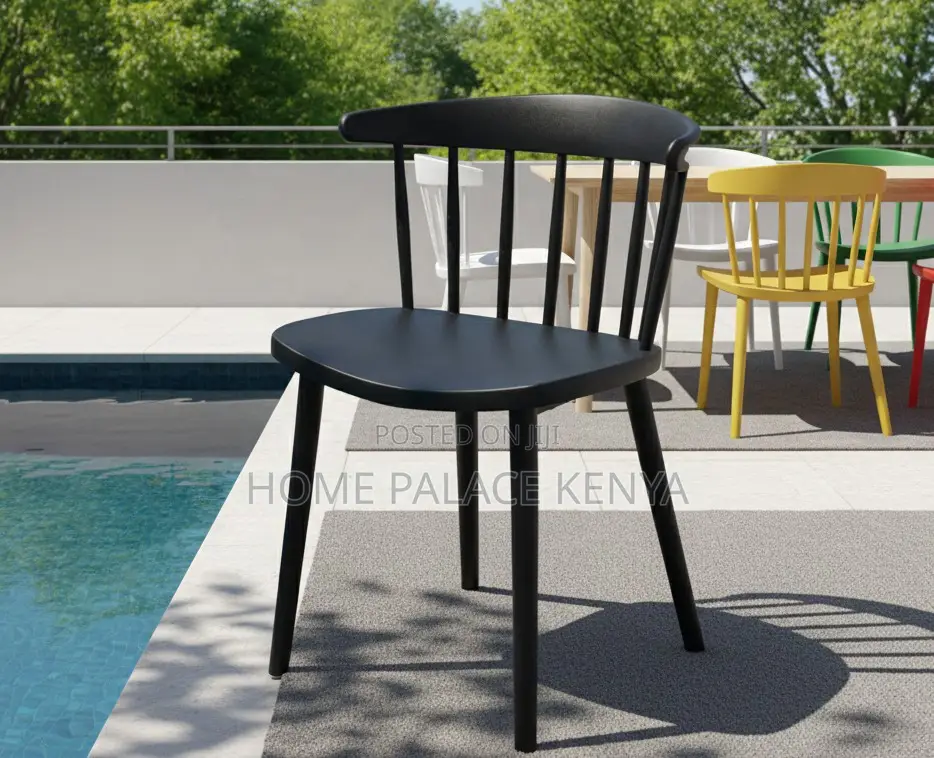 Dining Chair: Vertical Back Molded Summer Chairs