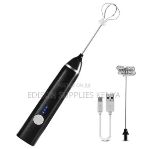 Milk Frother For Coffee Cocoa ​2-in-1 Rechargeable Milk Frother
