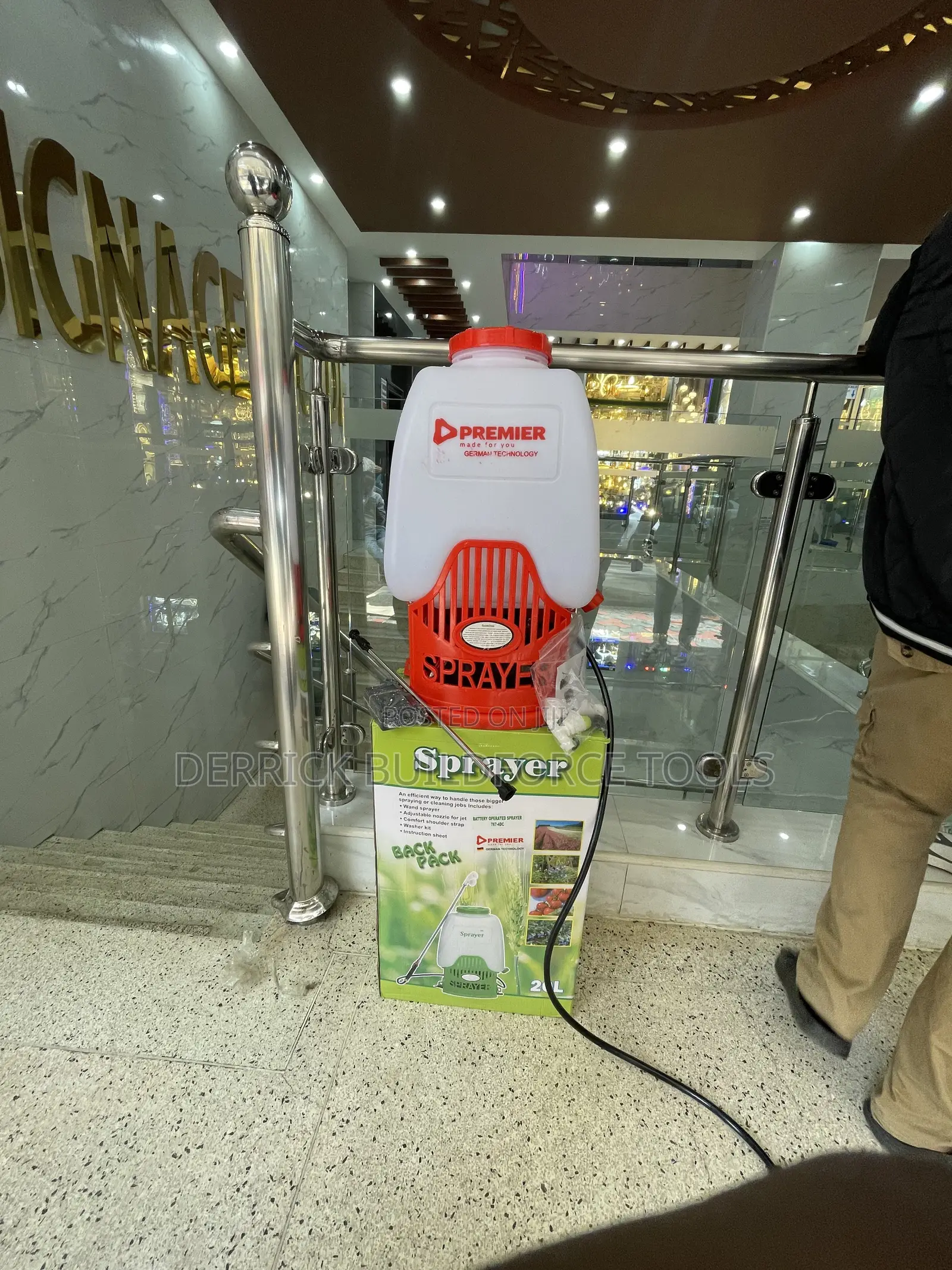 Portable Premier Rechargeable Knapsack Sprayer