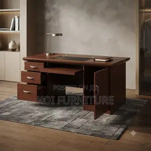 Office Desk; 1.2 Meter Elegance Functionality Mahogany Desk