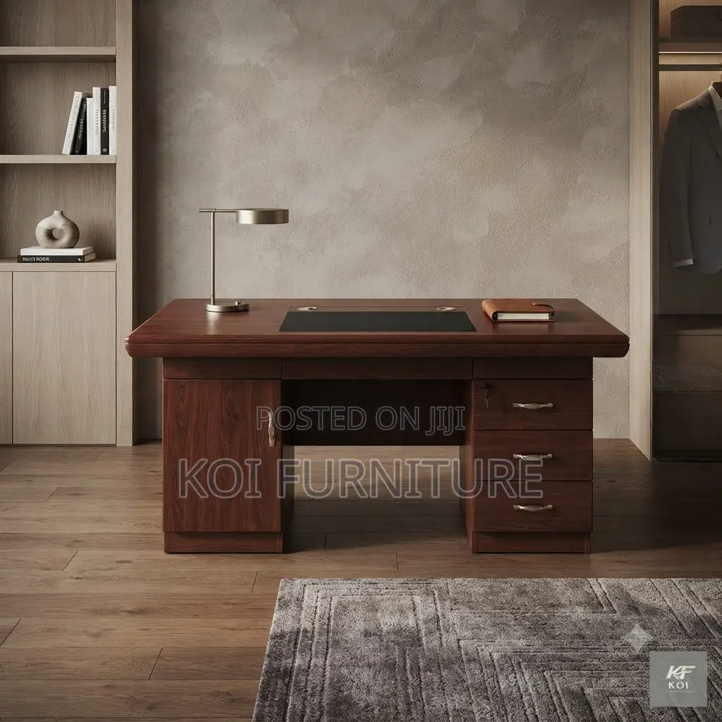 Office Desk; 1.2 Meter Elegance Functionality Mahogany Desk