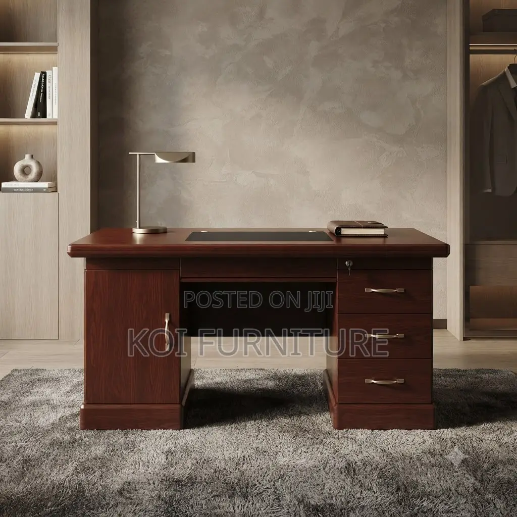 Office Desk; 1.2 Meter Elegance Functionality Mahogany Desk