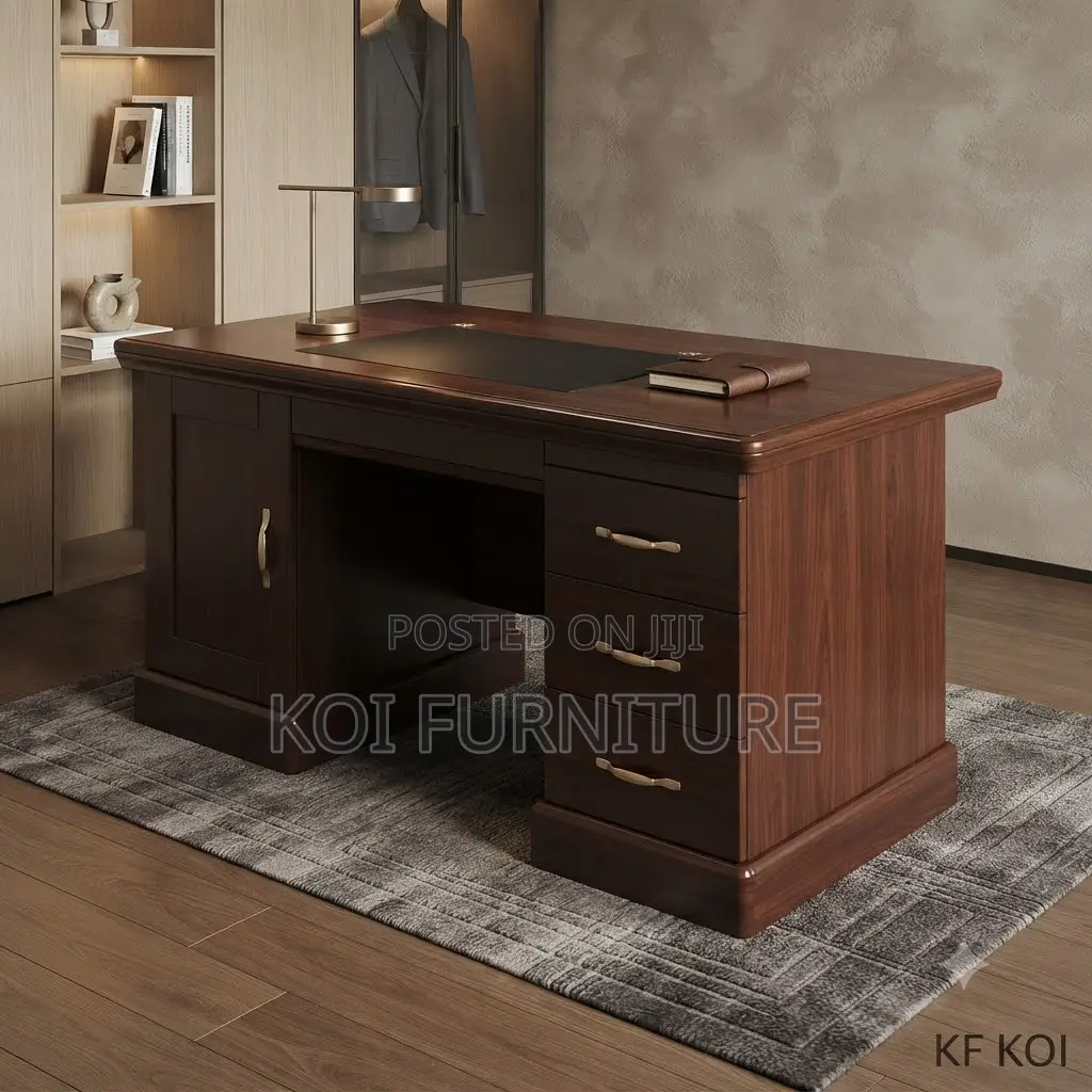 Office Desk; 1.2 Meter Elegance Functionality Mahogany Desk