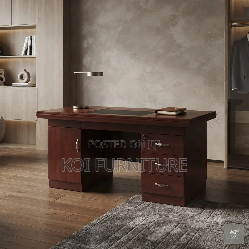 Office Desk; 1.2 Meter Elegance Functionality Mahogany Desk